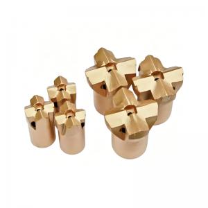 Rock Drilling Tools Taper Button Drill Bits Tapered Cross Bits